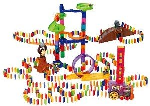 PLAYGO - Луксозен Комплект Домино с Автоматично Влакче - 500 Части