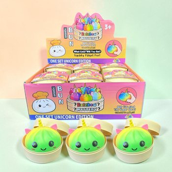 RAGE - Squishy Bun Dumplings ГОЛЕМИ - ЕДИЦИЯ ЕДНОРОГ (8,5 x 8,5 x 7,5 cm) (12 бр.)
