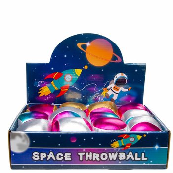ПЛЮШЕНА МЕТАЛНА ТОПКА ЗА ХВЪРЛЯНЕ - SPACE (12 бр.)