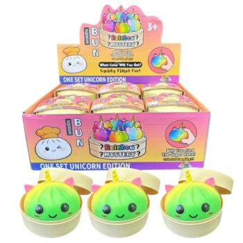 RAGE - Squishy Bun Dumplings ГОЛЕМИ - ЕДИЦИЯ ЕДНОРОГ (8,5 x 8,5 x 7,5 cm) (12 бр.)