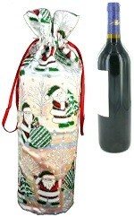 Красива Коледна Торбичка за Вино (12 бр.)