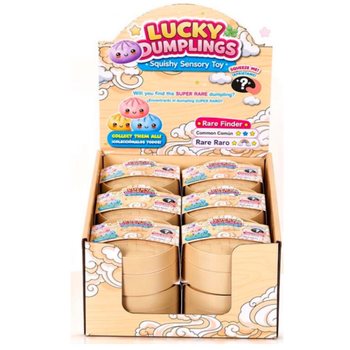 RAGE - LUCKY DUMPLINGS - Скуиши Кнедли Squishy Bun Dumplings ГОЛЕМИ Разм. 8.5 x 8.5 x 4.8 см - В ДИСПЛЕЙ (12 бр.)