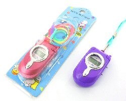 Висящ LCD Часовник Форма Мобилен Телефон (24 бр)