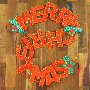 ЛУКСОЗЕН КОЛЕДЕН ГИРЛЯНД MERRY CHRISTMAS (6 бр.)