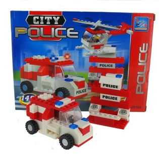 BRICKS СТРОИТЕЛНИ БЛОКЧЕТА ПОЛИЦИЯ (2 бр.)