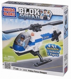 MEGABLOKS BLOK SQUAD ПОЛИЦЕЙСКИ ХЕЛИКОПТЕР - 2433 (1 бр.)