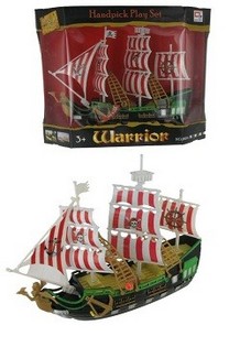 Пиратски Кораб Играчка със Светлина и Звук (2 бр.) | {$companyname}