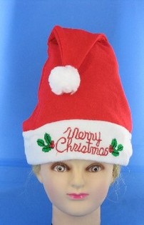 СВЕТЕЩА КОЛЕДНА ШАПКА "MERRY CHRISTMAS" (12 бр.)