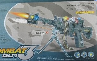 Играчка Картечница Combat със Светлина и Звук - 56 см