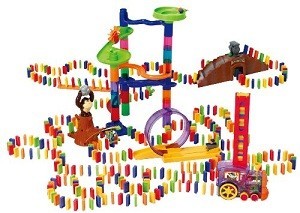 PLAYGO - Луксозен Комплект Домино с Автоматично Влакче - 500 Части