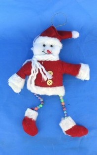 ДЕКОРАТИВЕН СНЕЖЕН ЧОВЕК С КРАКА ОТ МЪНИСТА (10 бр.)
