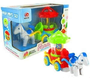 Каляска с Кон Bump & Go Magic Wagon със Светлина и Звук