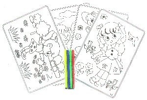 КАРТИНКИ ЗА ОЦВЕТЯВАНЕ С ФЛОМАСТЕРИ (12 бр.)