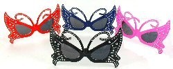 Парти очила пеперуда Bling Bling (12 бр.)