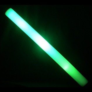 LED Светещ Стик от Пяна - Зелен - 45 см (17 бр.)