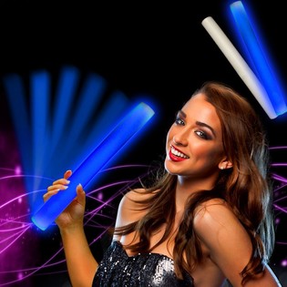 LED Светеща Палка от Пяна Синя - Party Stick (24 бр.)
