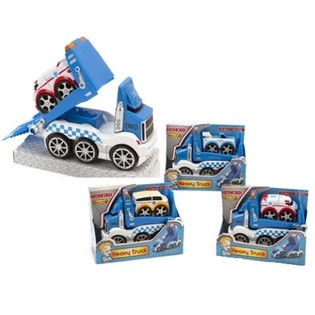 Играчка камион с ремарке, светлини и звук (6 бр.)