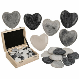 ЕСТЕСТВЕН КАМЪНИ СЪРЦЕ - WORRY STONES (36бр)