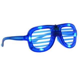 СВЕТЕЩИ ОЧИЛА SHUTTER SHADES - СИНИ (12 бр.)