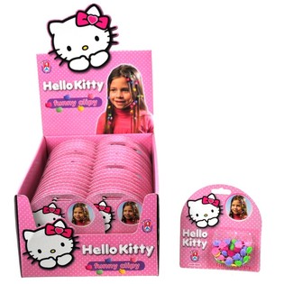 ЗАБАВНИ ФИБИ ЗА КОСА HELLO KITTY В ДИСПЛЕЙ (35 бр.)
