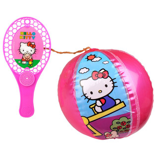 Комплект Хилка с Надуваема Топка на Ластик Hello Kitty (12 бр.)
