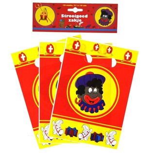 10 Подаръчни Торбички Синтерклаас / Свети Николай 22 x 16 см (6 бр.)