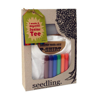ТВОРЧЕСКИ КОМПЛЕКТ SEEDLING - НАПРАВИ СИ САМ ДЕТСКА ТЕНИСКА 1-2 ГОДИНИ (2 бр.)