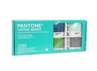PANTONE - КОМПЛЕКТ 4 ЧАШИ ЗА ЕСПРЕСО С ЧИНИЙКИ