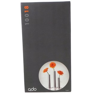 QDO - Вази от неръждаема стомана за 1 цвете, комплект от 3 (1 комп.)