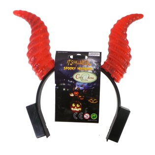 Светеща диадема с дяволски рога LED (18 бр.)