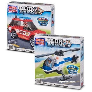 MEGA BLOKS - ПОЖАРЕН SUV И ПОЛИЦЕЙСКИ ВЕРТОЛЕТ (2 бр.)