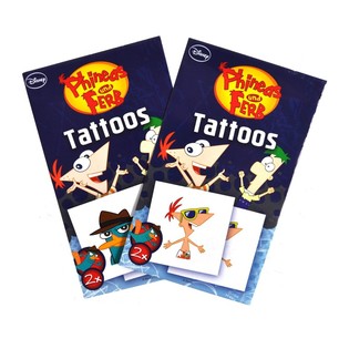 ТАТУИРОВКИ DISNEY ОТ 2 ЧАСТИ - МОДЕЛ: ФИНИЪС И ФЪРБ (50 бр.)