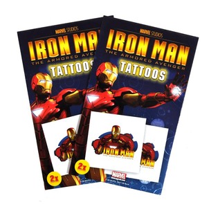 Татуировки Marvel 2 части - Модел Iron Man (50 бр.)