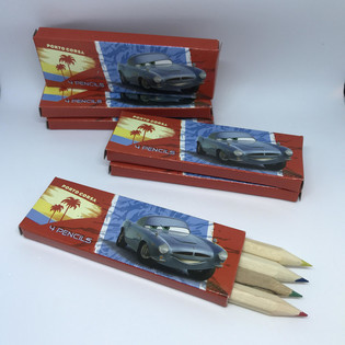 Цветни Моливи Disney Cars - Комплект от 4 бр. в Кутийка (48 бр.)