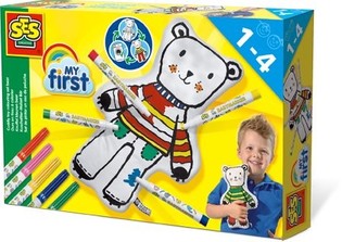 SES Creative My First - Плюшено мече за оцветяване (1 бр.)