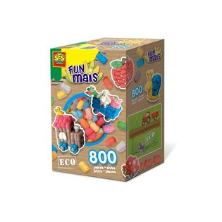 SES Creative Funmais Mix 800 бр. - Екологични Царевични Блокчета за Творене