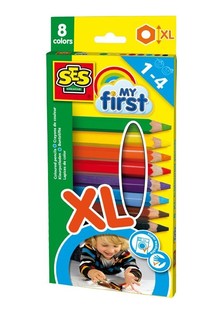 SES Creative My First - Моливи за Оцветяване XL (8 бр.)