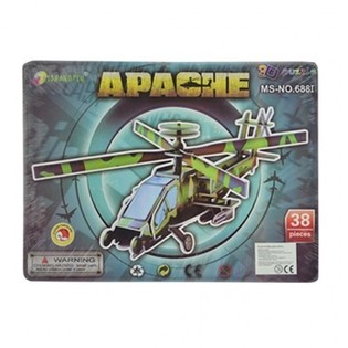 Голям 3D пъзел &ndash; Хеликоптер Apache (3 бр.)