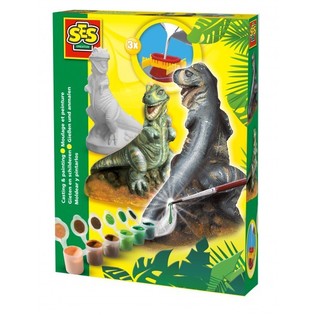 SES Отливане и боядисване на гипс - Дино T-Rex (1 бр.)
