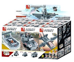 Сглобяем Самолетоносач Sluban 9-в-1 M38-B0537 (1 Дисплей / 9 броя)