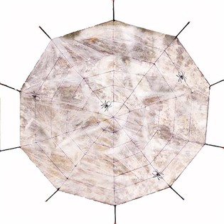 Голяма паяжина с 4 паяка (12 бр.)