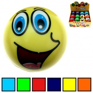 Smiley PU Антистрес Топки Дисплей (24 бр.)