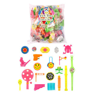 МИКС ПАКЕТ С ДРЕБНИ ИГРАЧКИ ЗА ПОДАРЪЦИ (100 бр.)