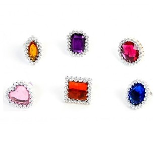 ДЕТСВИ БИЖУ ПРЪСТЕНИ BLING BLING МИКС (48 бр.)