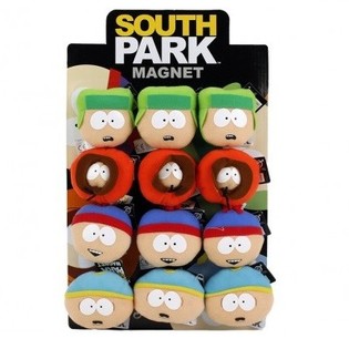 ПЛЮШЕНИ МАГНИТИ SOUTH PARK, 7CM, НА ДИСПЛЕЙ (12 бр.)