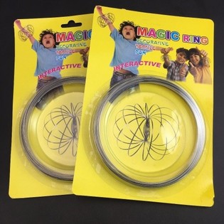 Магически Пръстени / Flow Rings - Кинетичен 3D Магически Пръстен - MULTI COLOR | НА КАРТА (12 бр.)