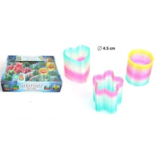 МАГИЧЕСКИ ПРУЖИНИ SLINKY МИКС ДИЗАЙН &Oslash;4.5 CM В ДИСПЛЕЙ (24бр.)