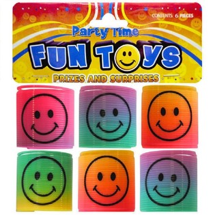 6 БРОЯ МИНИ СПИРАЛИ SMILEY &Oslash;3.5 CM В ПЛИК (6 ПЛИКА)
