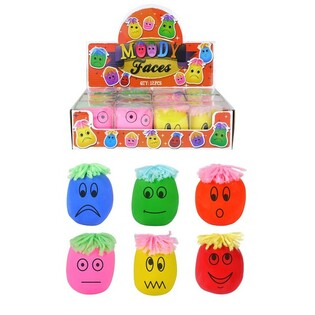 Големи Антистрес Топки Moody Faces в Дисплей (12 бр.)