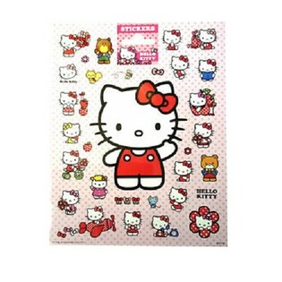 Големи листове със стикери Hello Kitty, 20x16 см (10 бр.)